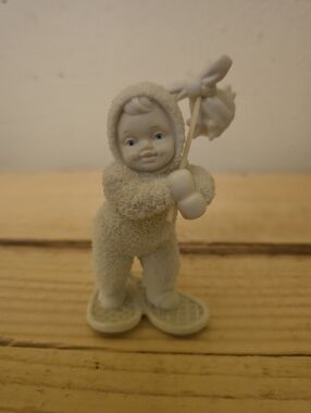 Snow Baby Plush-Look White Baby Figurine Toy - Kids Collectible